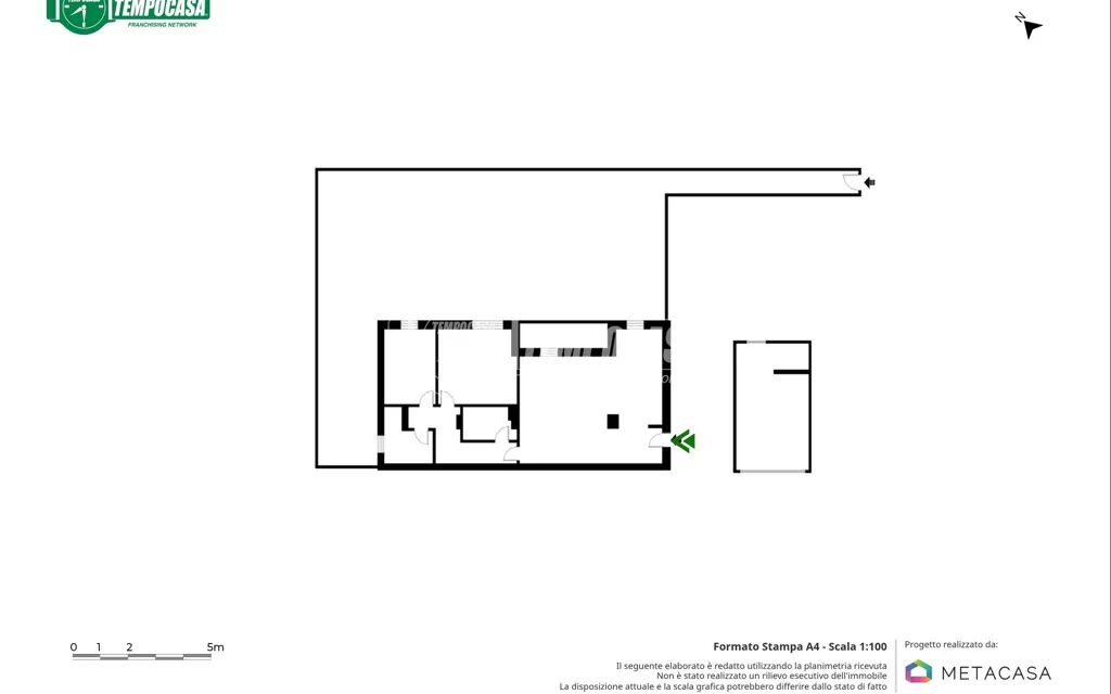 Plan - Modern Apartment with Private Garden in Bologna