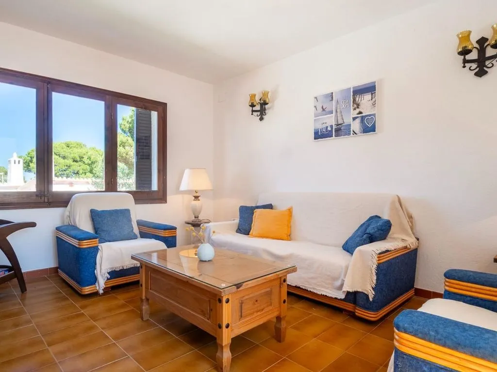 Living Room - Sea View House with Pool in Cala Mateua