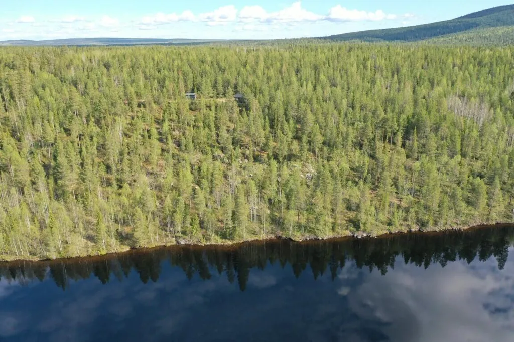 Vue aérienne - Cottage with Lake View in Kuusamo