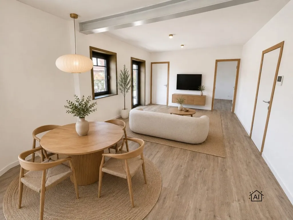 Comedor - Eco-Friendly Apartment with Terrace in Kortrijk