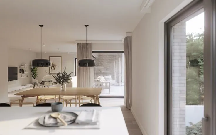 Dining Room - Apartment with Terrace in Genk