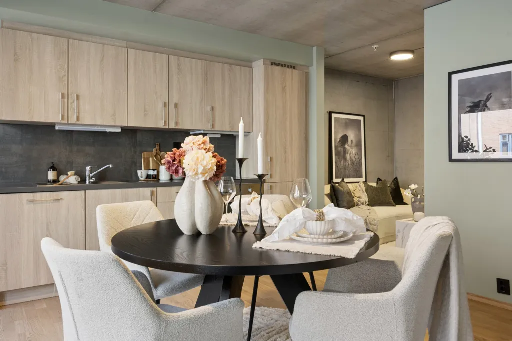 Salle à manger - Modern 2-Bedroom Flat with Lift in Trondheim