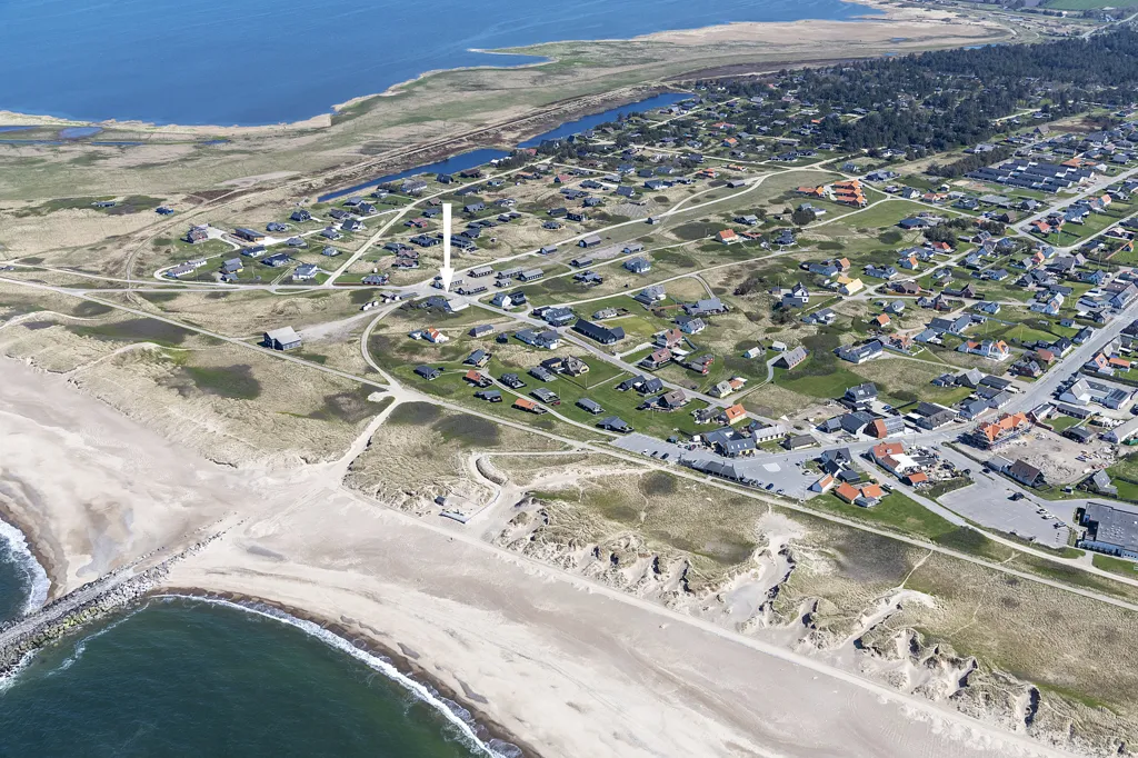 Vue aérienne - Conservation-Grade Lighthouse Farmhouse on West Coast