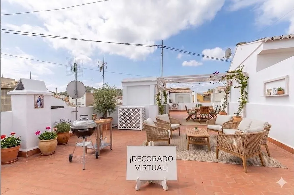 Terrasse - Apartment with Terrace in Llíria