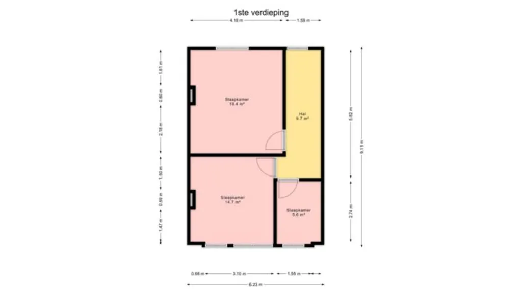 Floor Plan - House with Garden in Zwijnaarde