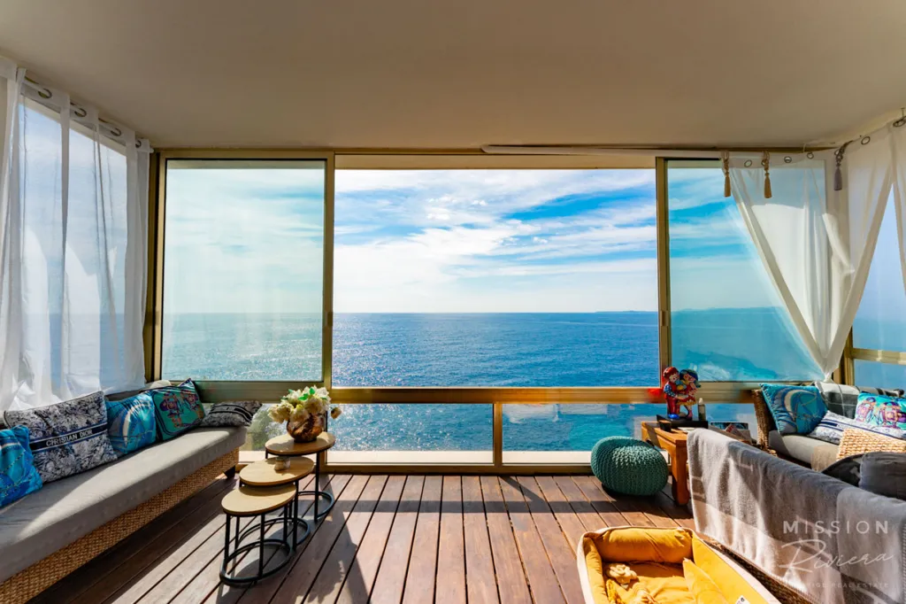 Terrasse - Appartement Duplex avec Vue Mer au Cap de Nice