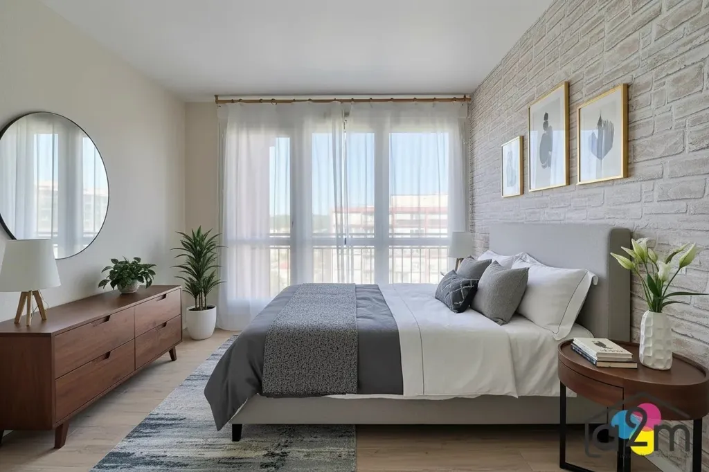 Chambres - Appartement F4 avec Balcon dans Résidence Sécurisée