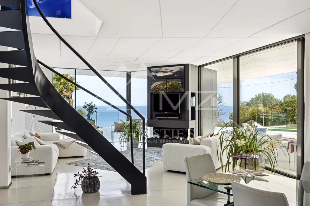 Séjour - Villa Moderne avec Vue Mer près de Monaco
