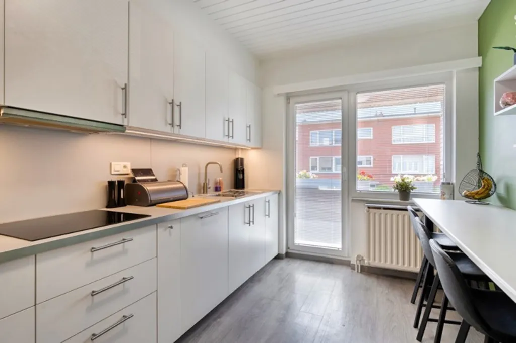 Kitchen - Renovated Apartment with Terrace in Boechout