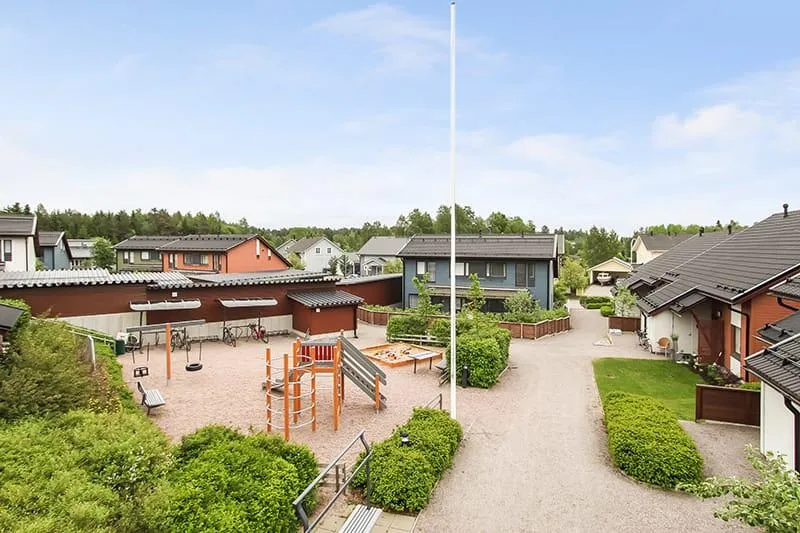 Vue aérienne - Duplex Apartment with Balcony in Porvoo Huhtis