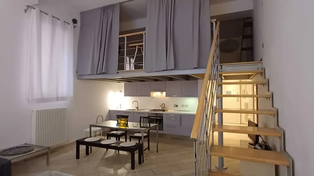 Séjour - Rented Flat with Soppalco in Bologna