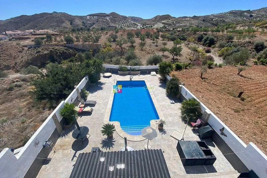 Vue aérienne - Chalet with Pool and Terrace in Arboleas