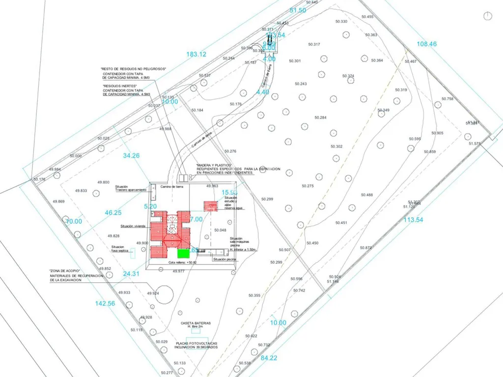Plan - Land with Pool Licence in Ses Salines, Mallorca
