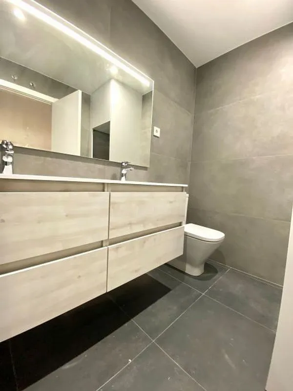 Salles de bain - 1-Bedroom Flat with Air Conditioning in Salamanca