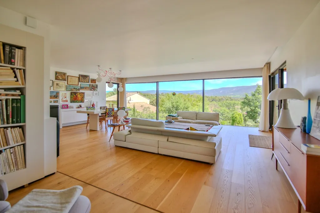 Séjour - Maison Conçue par Architecte avec Piscine à Malemort-du-Comtat