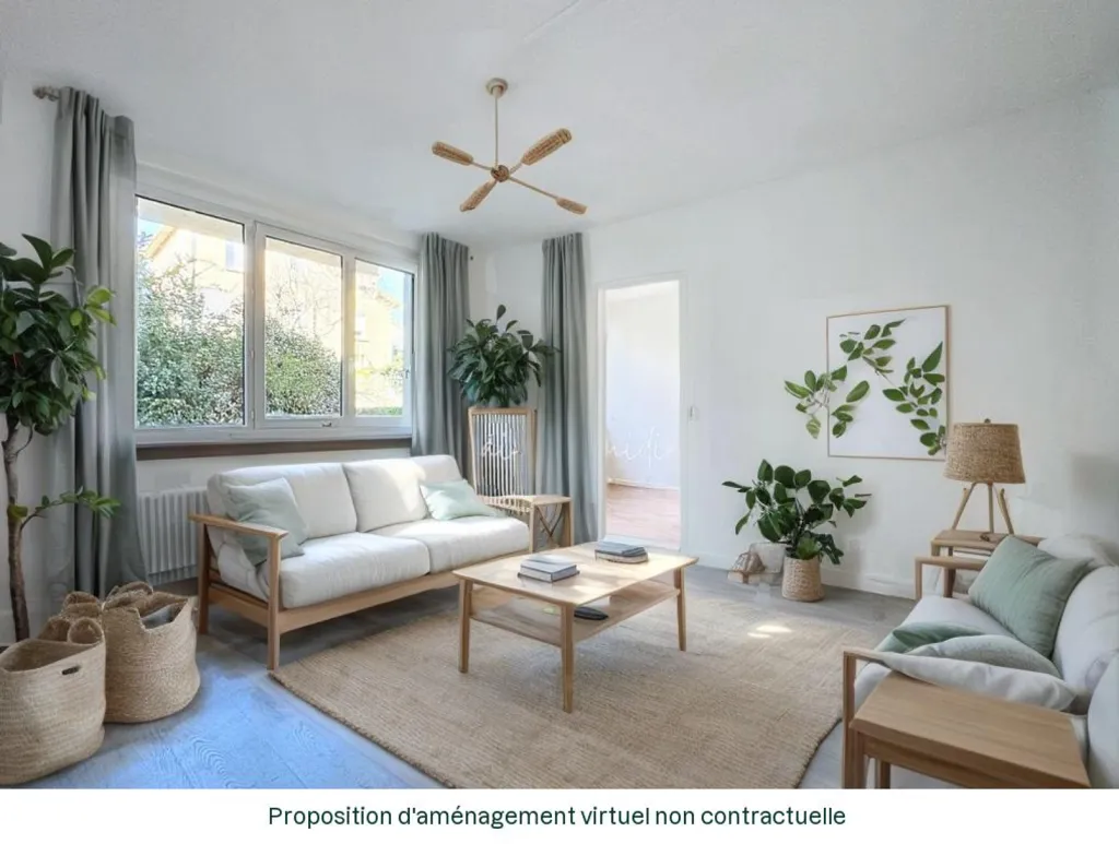 Séjour - Appartement F3 avec Vue sur la Poncho d’Agast à Millau