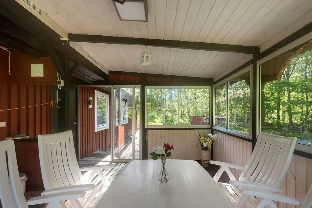 Terrass - 1-Storey Holiday Home with Pool in Skåne