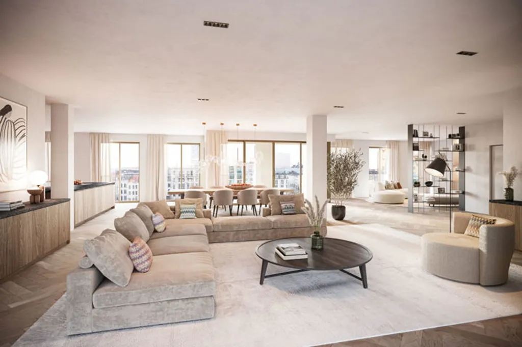 Living Room - New-build Apartment with Terrace in Antwerp