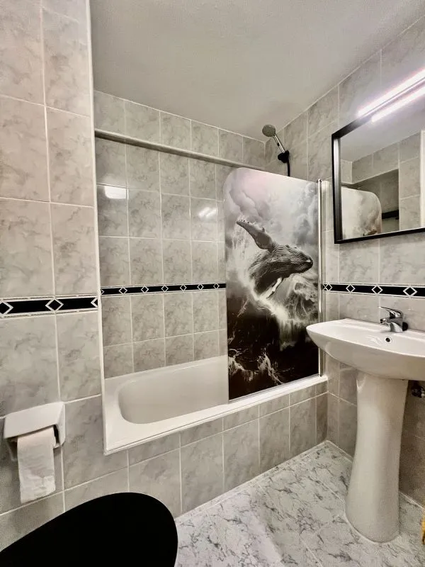 Salles de bain - Duplex with Terrace in Cudillero
