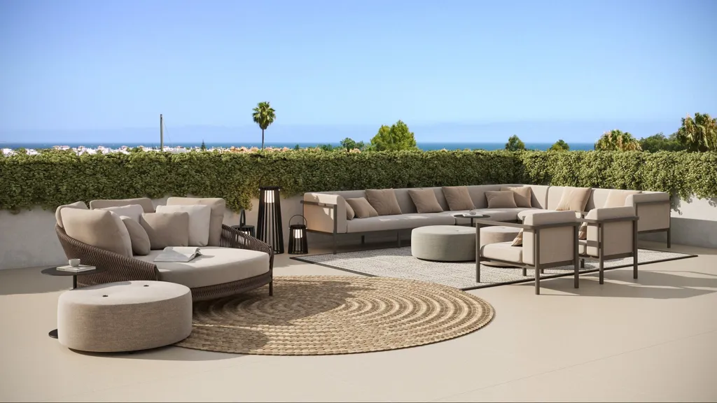 Terrass - Beachside Apartment with Mountain View in San Pedro de Alcántara