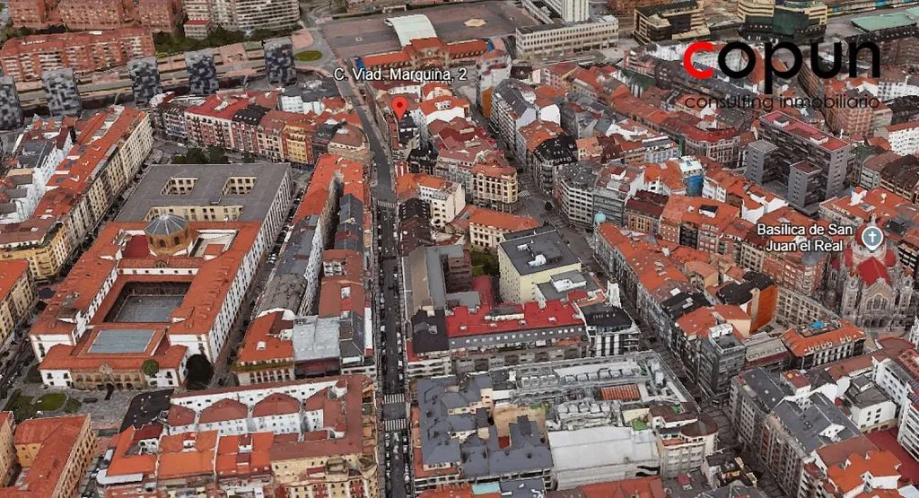 Aerial - Apartment with Terrace in Oviedo Centre
