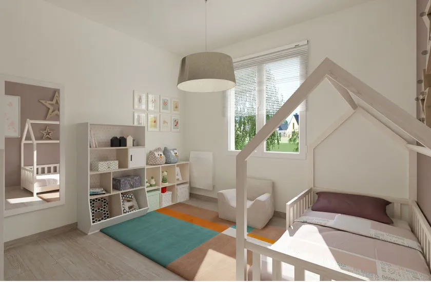 Chambres - Maison 4 pièces à Précy-sur-Oise