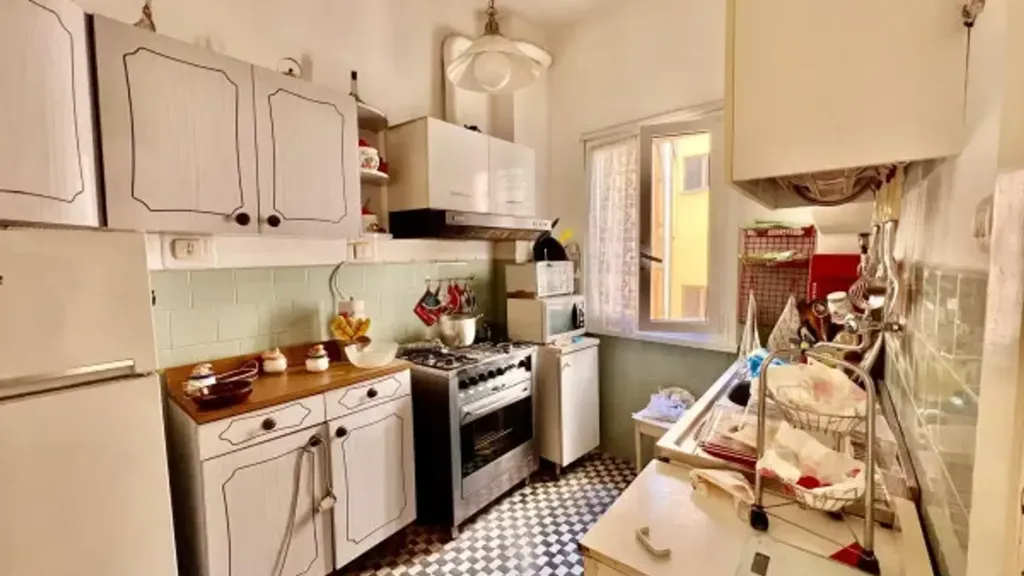 Köök - Trilocale with Balcony in Pigneto, Rome