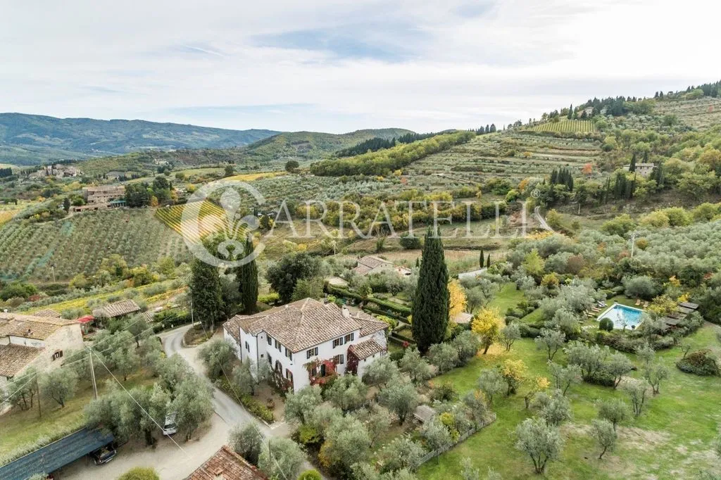 Õhuvaade - Luxury Villa with Pool in Greve in Chianti