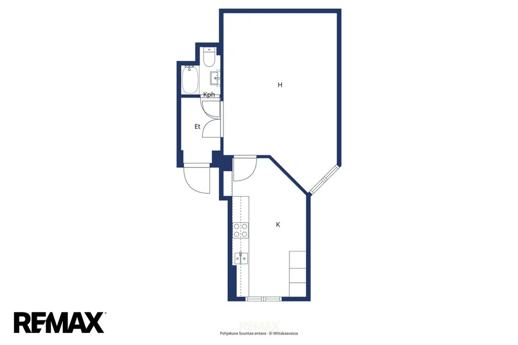 Plan - Appartement 1 pièces à Helsinki