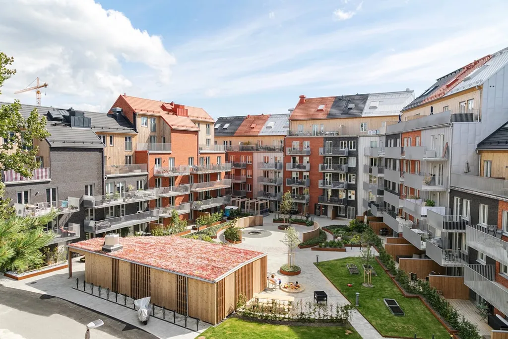 Õhuvaade - Three-Room Apartment with Two Balconies in Hovås