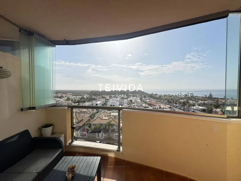 Balcony - Penthouse with Sea View in Palm-Mar