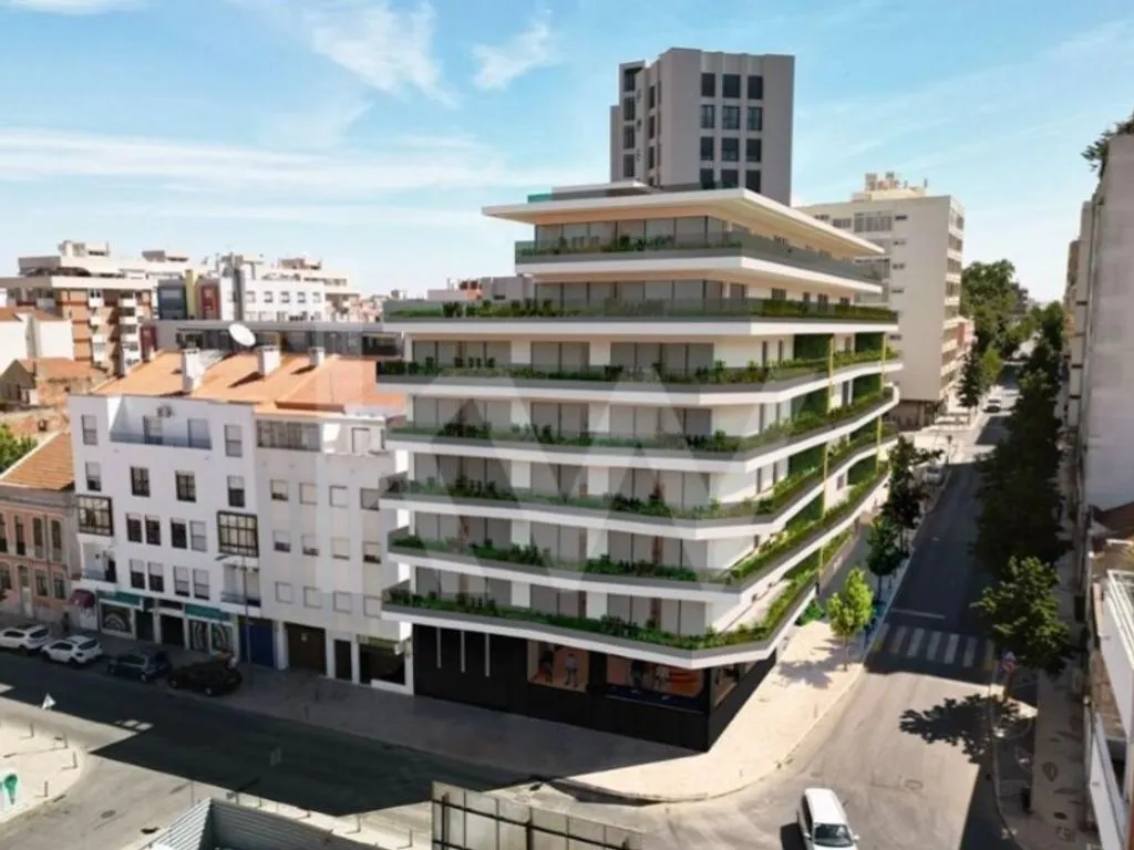 Vue aérienne - Luxury Apartment with River View in Barreiro