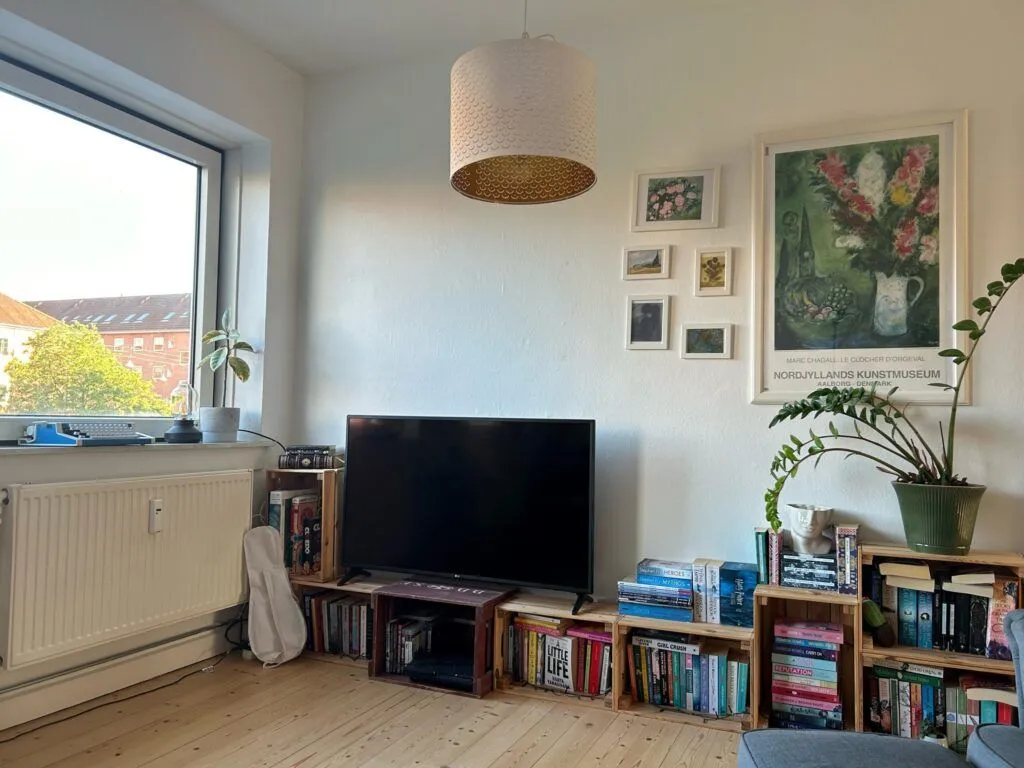 Séjour - 2-Bedroom Flat with Garden in Øgaden