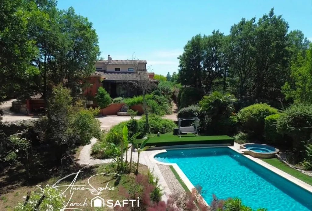 Aerial - Exceptional Villa with River Access in Ardèche Gorges