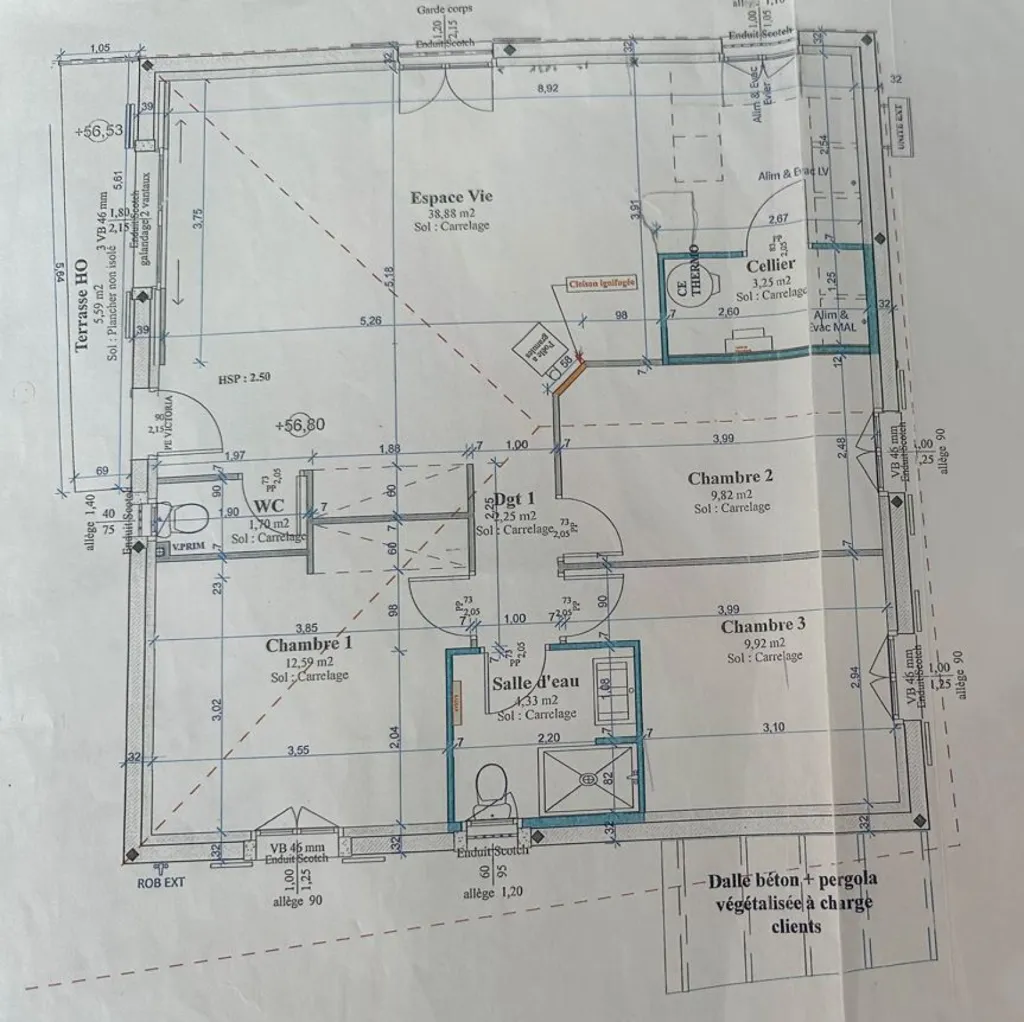 Plan - Maison avec Piscine à La Seyne-sur-Mer