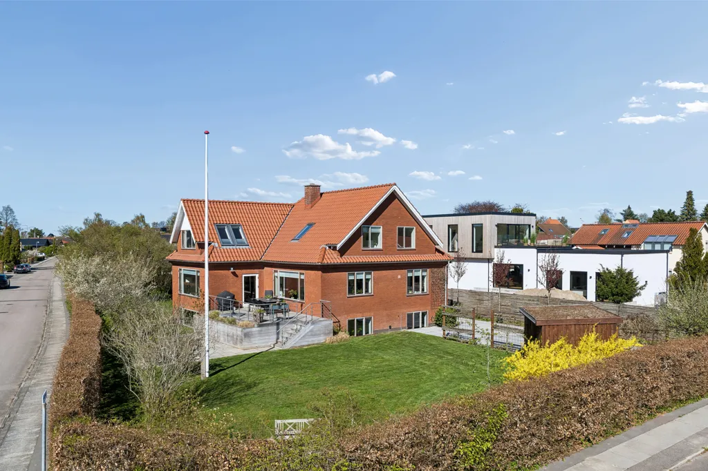 Vue aérienne - Murermestervilla with Large Windows in Roskilde