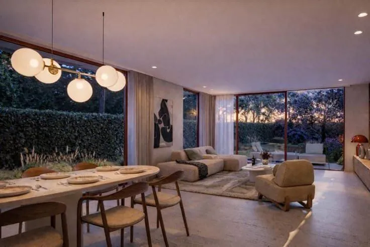 Salle à manger - Maison neuve terrée avec belle luminosité à vendre