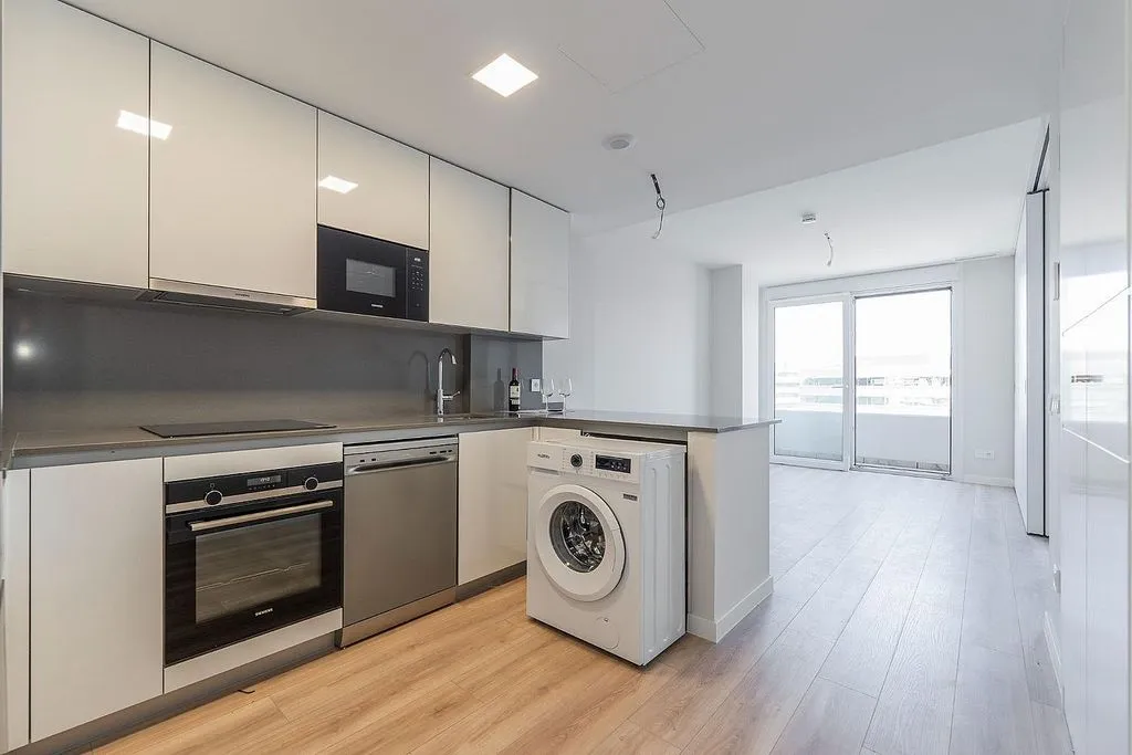 Köök - Apartment with Pool and Terrace in Manoteras