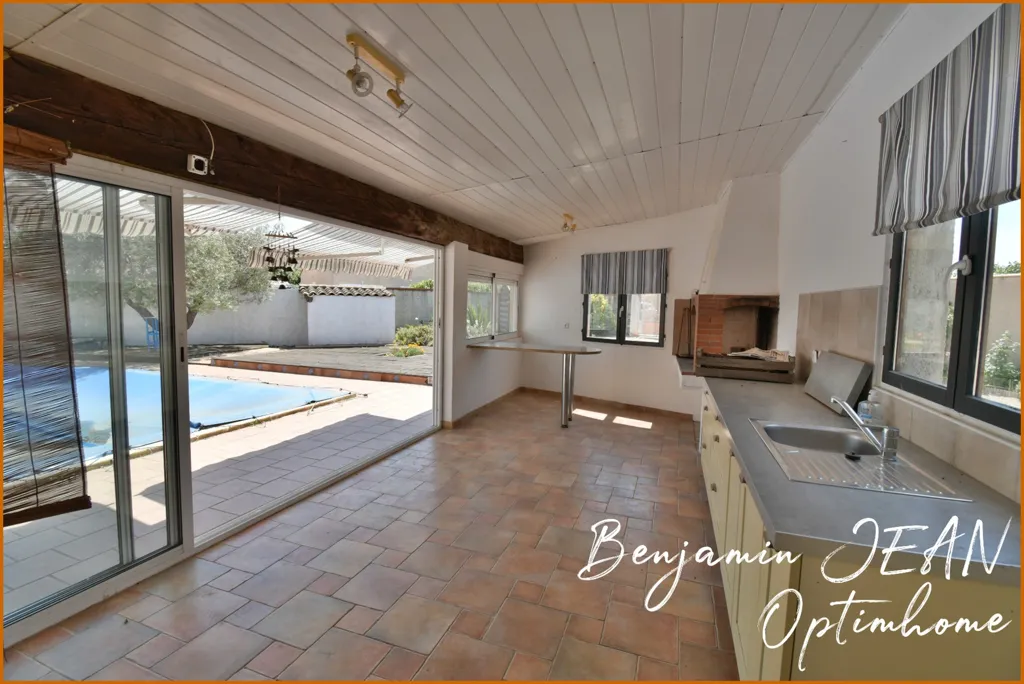 Terrass - Ground Floor House with Pool in Sérignan