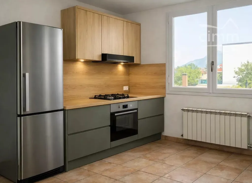 Cuisine - Appartement T5 Traversant avec Balcon à Seyssins