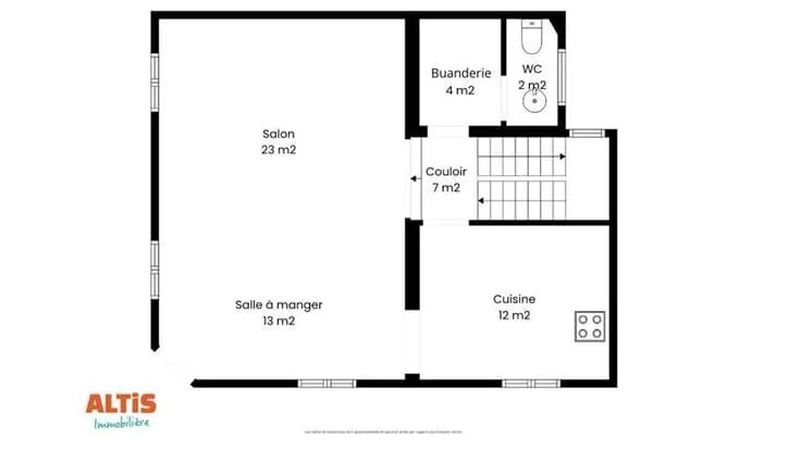 Plaan - Triplex Flat with Equipped Kitchen in Brussels
