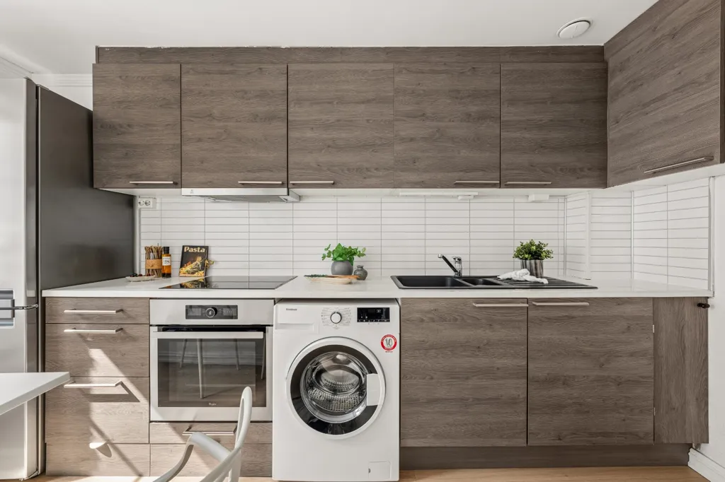Cucina - Apartment with Private Garden in Tønsberg Centre