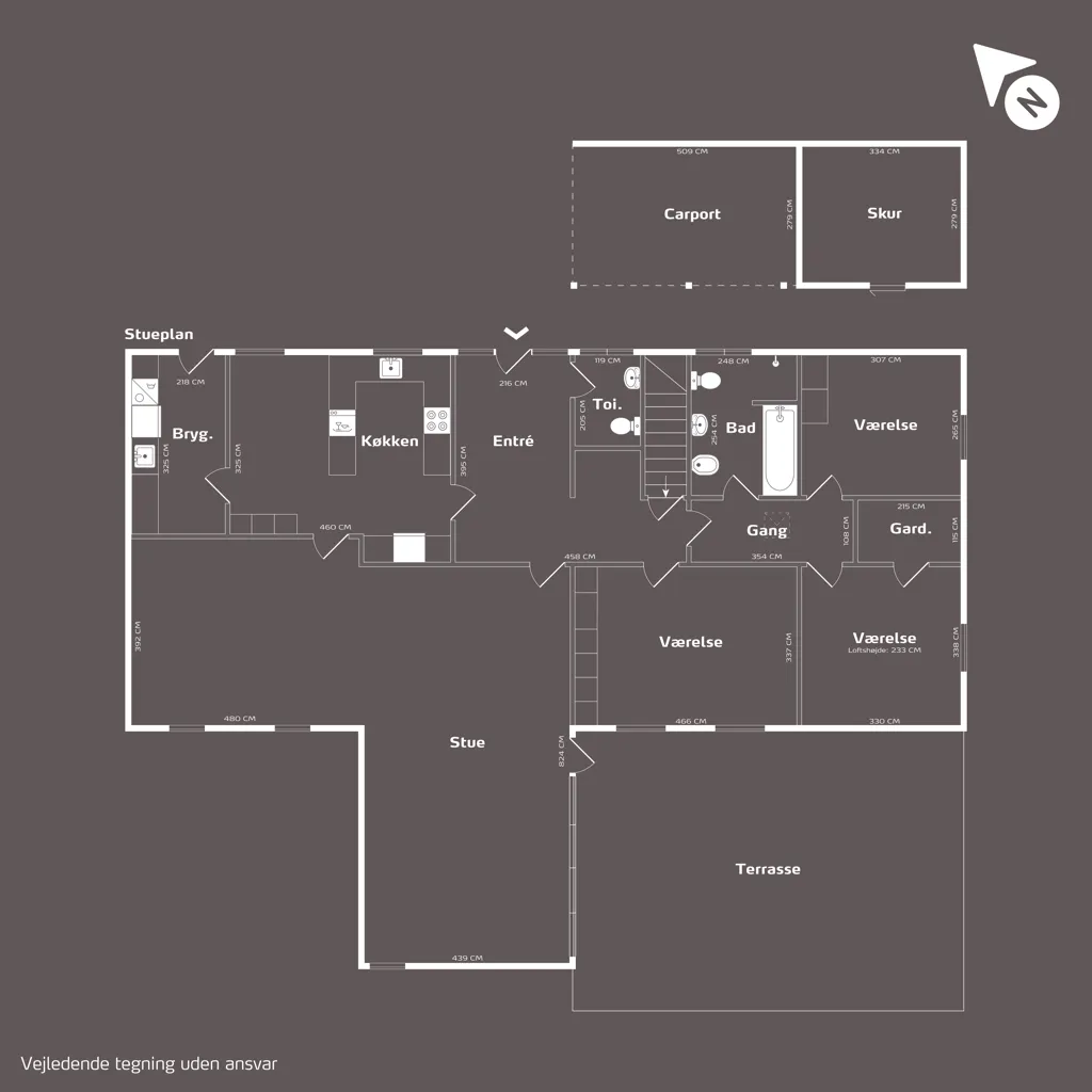 Plan - Villa with Garden in Herning