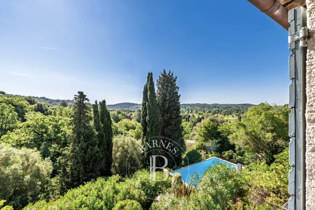 Terrasse - Villa Provençale avec Vue Panoramique à Opio