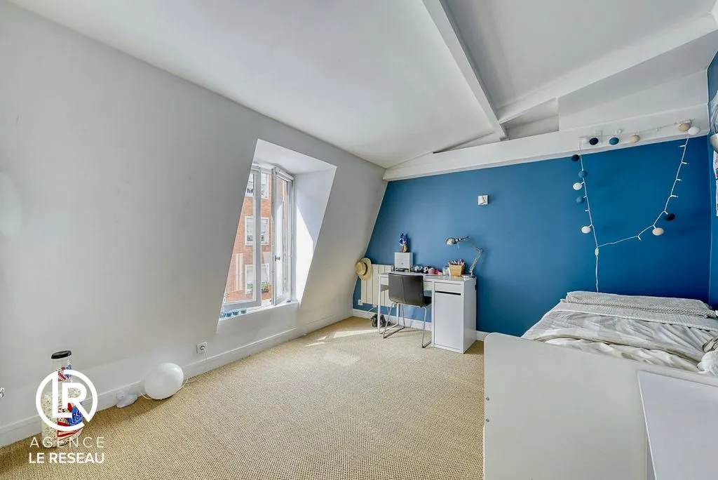 Chambres - Duplex Familial avec Charme Ancien à Boulogne-Billancourt