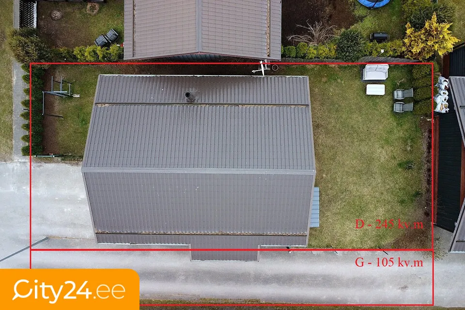 Õhuvaade - Compact House in Closed Community, Salaspils