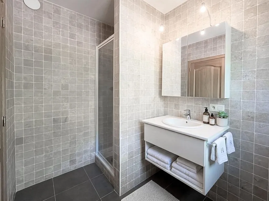 Salles de bain - Appartement avec terrasse et jardin commun à Bruxelles