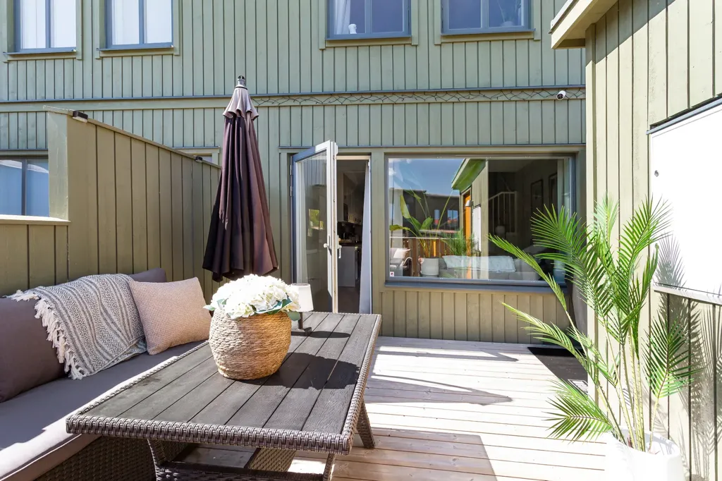 Terrasse - Modern Flat with Balcony in Båstad