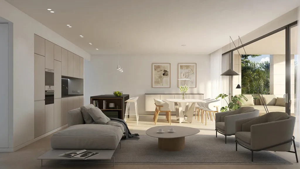 Séjour - Luxury Apartment with Pool in Elviria, Marbella