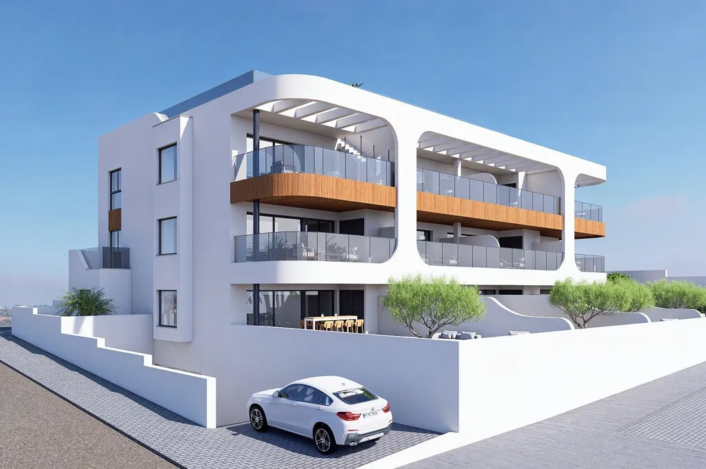 3-Bedroom Apartment with Rooftop Pool in Benijófar